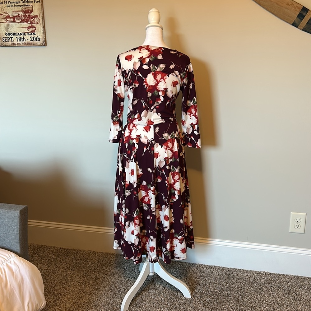 Agnes and Dora long floral dress with pockets. Size small - Picture 2 of 3